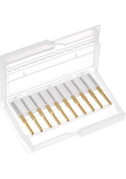 10 Adet Titanyum Ceket Karbür Uç Fabrikası Gravür Freze Kesici Cnc Yönlendirici Bitleri Pcb Makinesi Için, 1/8 Inç Sap 2.5mm (Yurt Dışından) fırsatları