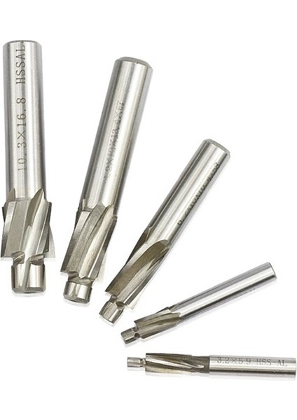 5 Parçalı Kılavuz Yuvalı Countersunk Die M3-M8 Freze Kesici 4 Dişli Yüksek Hızlı Çelik Freze Kesici Seti (Yurt Dışından) indirimleri