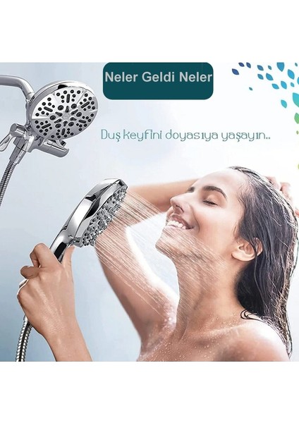 170CM Uzun Spiralli Duş Hortumu, 360° Dönen Her Duş Başlığı ile Uyumlu fiyatları