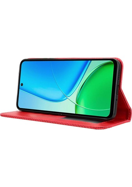 Vivo Y29 4g Premium Pu Deri Kılıf Tpu Tampon Kart Tutucu Ayaklı Gizli Manyetik Adsorpsiyonlu Darbeye Dayanıklı Flip Cüzdan Kılıf (Yurt Dışından) fırsatları