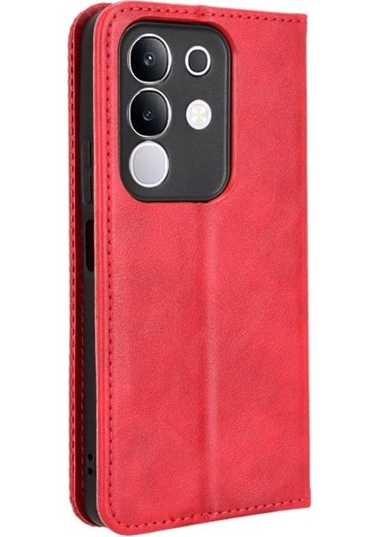 Vivo Y29 4g Premium Pu Deri Kılıf Tpu Tampon Kart Tutucu Ayaklı Gizli Manyetik Adsorpsiyonlu Darbeye Dayanıklı Flip Cüzdan Kılıf (Yurt Dışından) indirimleri