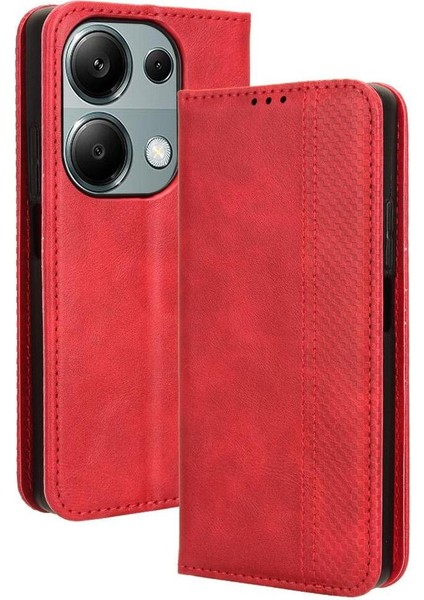 Xiaomi Redmi Note 13 Pro 4g Premium Pu Deri Kılıf Tpu Tampon Kart Tutucu Ayaklı Gizli Manyetik Adsorpsiyonlu Darbeye Dayanıklı Flip Cüzdan Kılıf (Yurt Dışından)