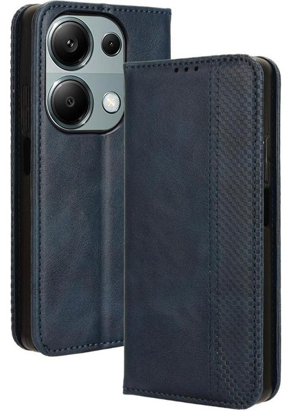 Xiaomi Redmi Note 13 Pro 4g Premium Pu Deri Kılıf Tpu Tampon Kart Tutucu Ayaklı Gizli Manyetik Adsorpsiyonlu Darbeye Dayanıklı Flip Cüzdan Kılıf (Yurt Dışından)