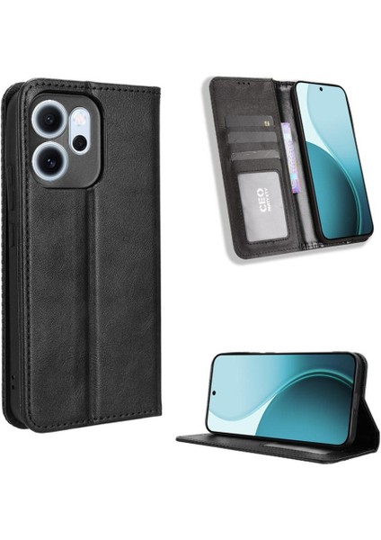 Oppo RENO14 F 5g Premium Pu Deri Kılıf Tpu Tampon Kart Tutucu Ayaklı Gizli Manyetik Adsorpsiyonlu Darbeye Dayanıklı Flip Cüzdan Kılıf (Yurt Dışından) fiyatları