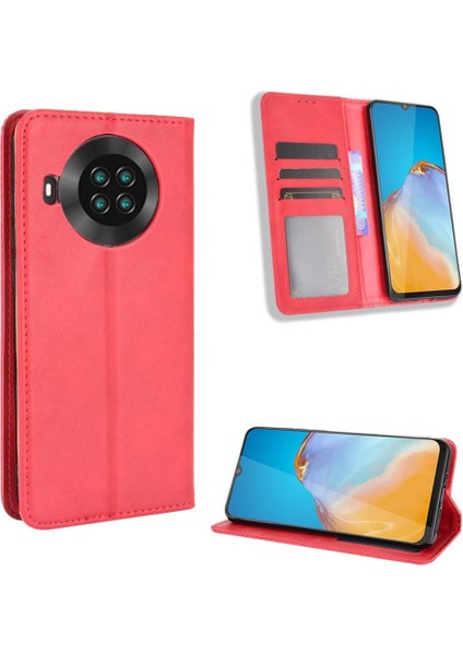 Cubot Note 20/note 20 Pro Premium Pu Deri Kılıf Tpu Tampon Kart Tutucu Ayaklı Gizli Manyetik Adsorpsiyonlu Darbeye Dayanıklı Flip Cüzdan Kılıf (Yurt Dışından)