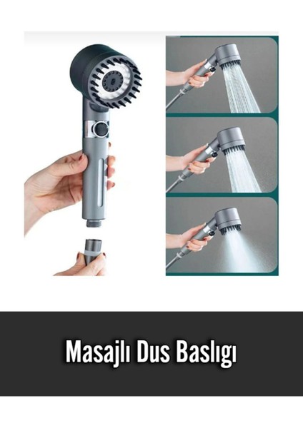Çok Fonksiyonlu Ayarlanabilir Krom Duş Başlığı, Filtreli, Kaliteli ve Lüks Tasarım fırsatları