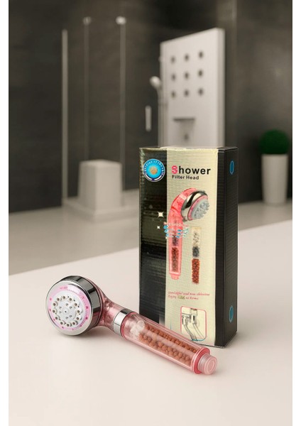 Sağlıklı ve Rahatlatıcı Su Arıtmalı Masajlı Duş Başlığı