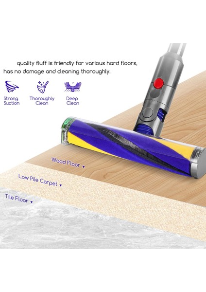 Dyson V12 Için Yumuşak Silindir Fırçası Çubuğu Değiştirme Ince El Taşıyıcı Vakum Süpürücü, Parça Numarası 971634-01 (Yurt Dışından) fırsatları