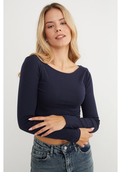 Basic Kayık Yaka Modal Bluz indirimleri