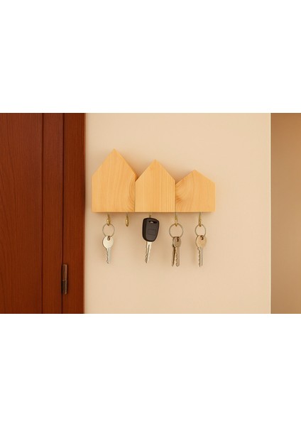 Home Serisi Anahtar Askılığı, Anahtarlık, Ahşap Anahtarlık, Dekoratif Anahtarlık, Anahtarlık Askısı