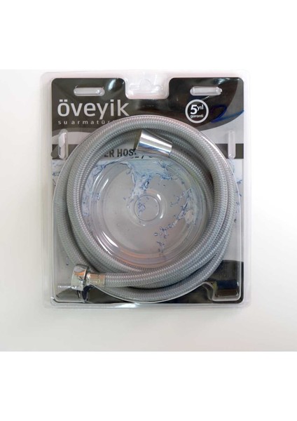 5 Fonksiyonlu Su Tasarruflu Turbo Duş Başlığı ve Hortumu, Gri Renk fiyatları