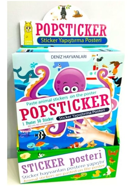 Popsticker-Sticker Yapıştırma Posteri-Stand