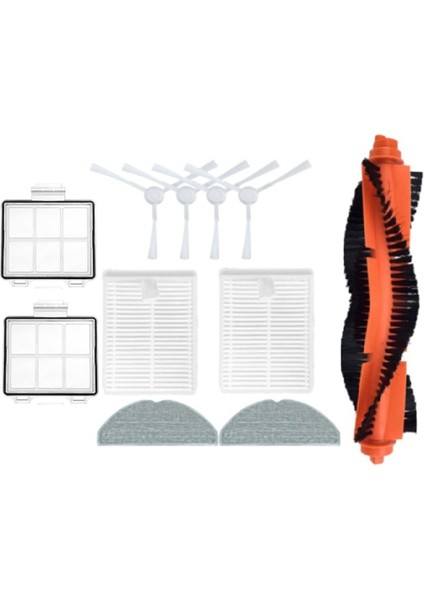 Xiaomi Robot Vakum E10 E12 B112 Vakum Aksesuarları Ana Yan Fırça Hepa Filtre Mop Bezi Birincil Filtreler (Yurt Dışından)