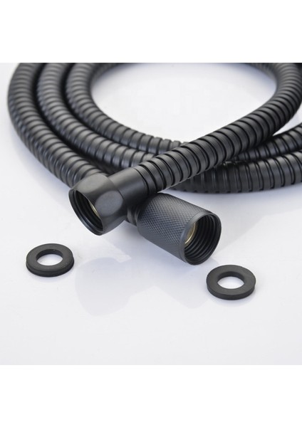 Modern Duş Seti: Siyah Başlık, Hortum ve Mafsal ile Şık Tasarım fırsatları