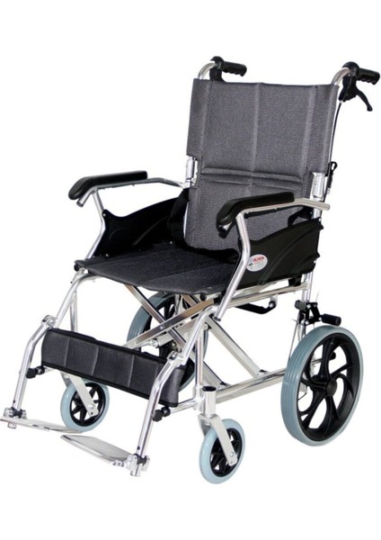 Refakatçi Tekerlekli Sandalye | Katlanabilir Çelik Gövde, Refakatçi Frenli, Hafif ve Kompakt Yapılı P805