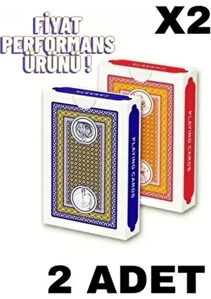 İskambil Oyun Kağıdı Çift Deste 104 Kart Dayanıklı Alman Kağıdı ile Üretildi modelleri