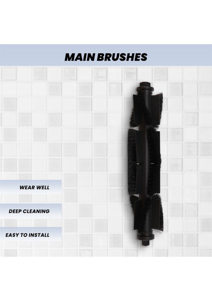 Ezvız Re4 / Re4 Plus / Re5 / Re5 Plus Ana Yan Fırça Mop Bezi Hepa Filtre Aksesuarları Yedek Yedek Parçalar (Yurt Dışından) modelleri