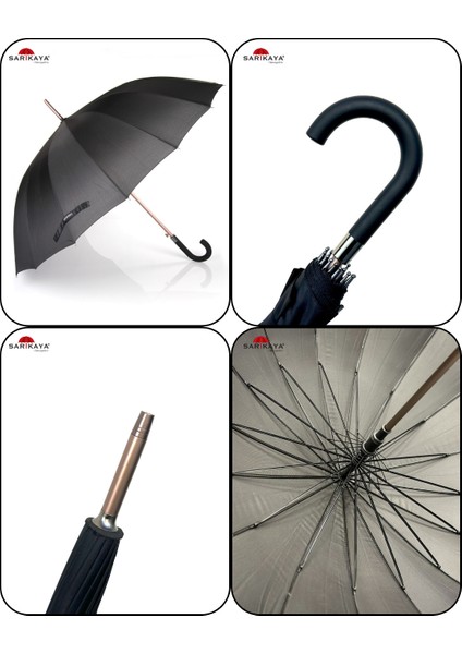 Baston Tip Rüzgar Korumalı Fiber 16 Telli Aliminyum Gövde