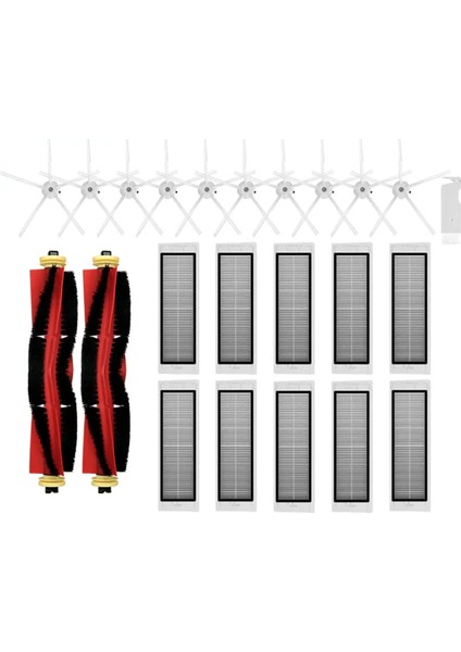 Xiaomi Mijia Için 1. Gen / 2/1s / SDJQR01RR / SDJQR02RR / Roborock S5 Max / S6 Maxv / E4 Ana Yan Fırça Filtre Parçaları (Yurt Dışından)