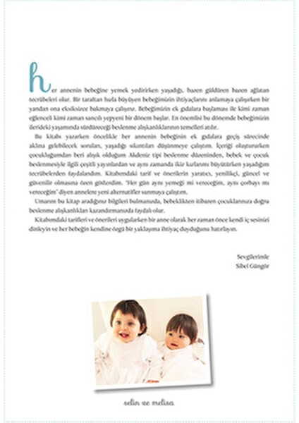 Bebeğimin Beslenme Kitabı modelleri