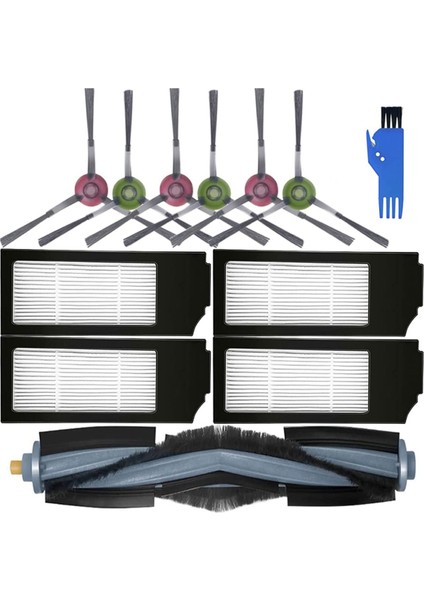 Ecovacs Için Deebot X1 Turbo X1 Omni T10 Plus T10 Omni/turbo Robot Vakum Süpürge Ana Yan Fırça Hepa Filtreleri (Yurt Dışından)