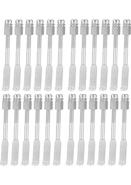 24 Adet Standart Banjo Kancaları, Ayarlanabilir Banjo Kancaları Banjo Kanca Tutucu Banjo Düz Kanca Parçaları Aksesuarları (Yurt Dışından)