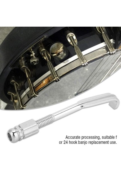 24 Adet Standart Banjo Kancaları, Ayarlanabilir Banjo Kancaları Banjo Kanca Tutucu Banjo Düz Kanca Parçaları Aksesuarları (Yurt Dışından) fiyatları