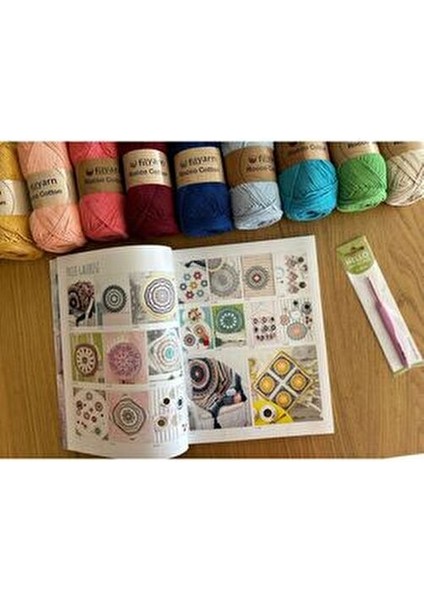 Bibu Kitaplı Tığ Işi Seti - Crochet Kit - Dairesel Tığ Işleri modelleri