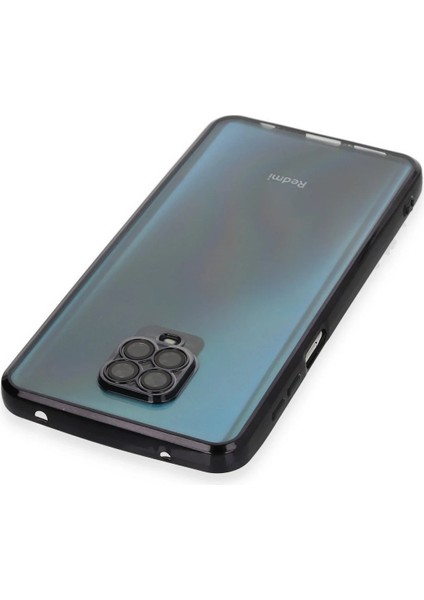 Zengezur Newface Xiaomi Redmi Note 9 Pro Kılıf Razer Lensli Silikon - Siyah modelleri