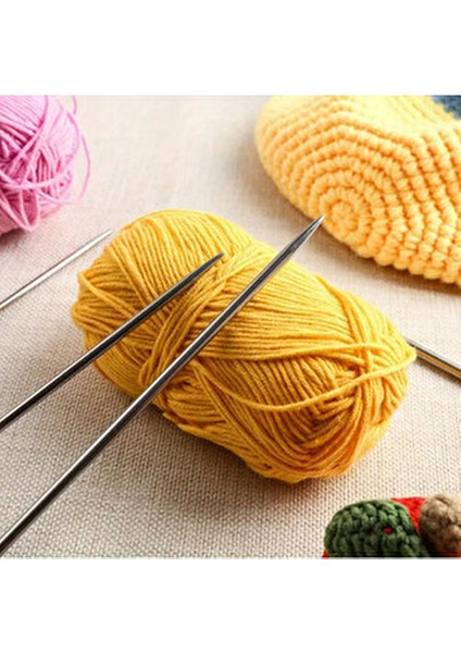 3 Adet Patik Çorap Şiş Seti (2.5-3-3.5no)-Kısa Çift Uçlu 20CM-BAŞLANGIÇ ve Çocukları Şiş Seti fırsatları