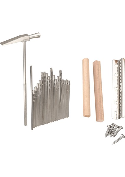 17 Keys Kalimba Başparmak Parmak Piyano Dıy Keys+Köprü+Ayarlama Çekiç Kiti Müzik Enstrümanı Parça Aksesuarları (Yurt Dışından) fiyatları