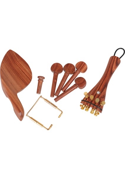 4/4 Keman Parçaları, Jujube Ahşap Keman Çenesi Dinlenme Çenesi ile Çene (Yurt Dışından)