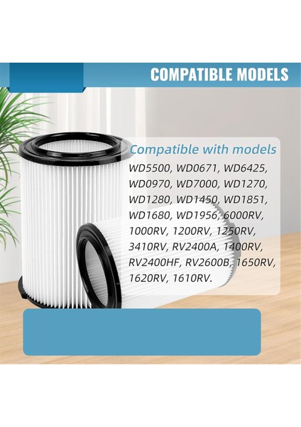 VF4000 Yedek Kartuş Filtresi Düzenlenmiş 72947 Islak Kuru Vac 5 Ila 20 Galon 6-9 Gal Husky, 2 Paket (Yurt Dışından) modelleri