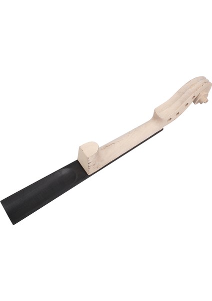 4/4 Boyut Akçaağaç Boyun Ebony Klavye Keman Diy Kiti El Oyma Kaydırma (Yurt Dışından)