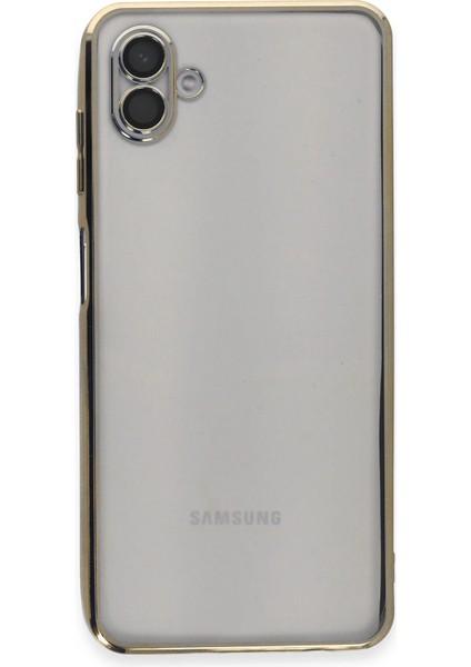 Zengezur Newface Samsung Galaxy A04 Kılıf Razer Lensli Silikon - Gold fiyatları