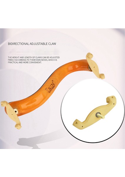 Irin Ayarlanabilir Klasik Akçaağaç Keman Omuz Desteği 4/4 Kemancı Için Sünger Dolgu ile (Yurt Dışından) fiyatları