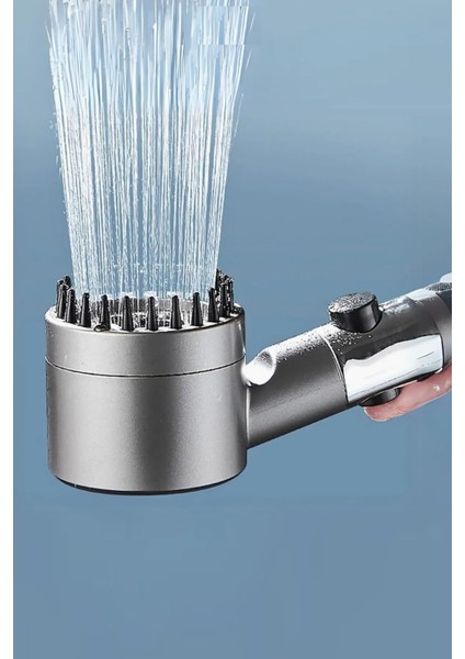 3 Fonksiyonlu Masajlı Kireç Filtreli Siyah Banyo Duş Başlığı fırsatları