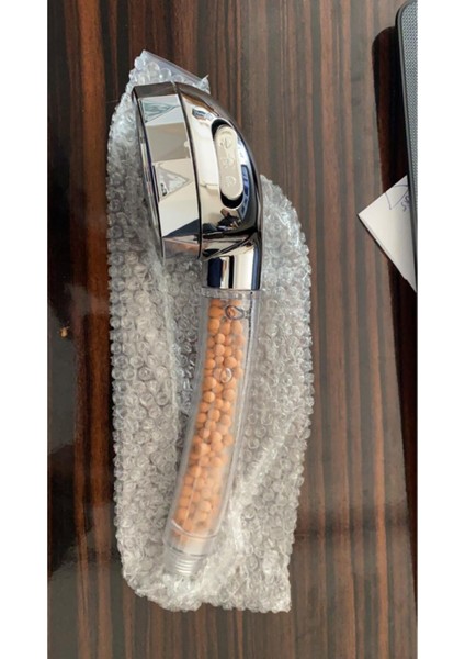 Su Tasarruflu Boncuklu 3 Kademeli Tazyikli Duş Başlığı Gri modelleri