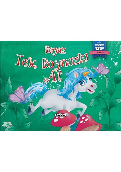 Pop-Up Mini Tek Boynuzlu At - Beyaz Tek Boynuzlu At