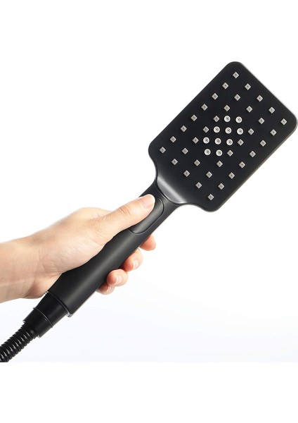 Şık Siyah 2 Fonksiyonlu, Hortumlu, Mafsallı El Duşu Seti fiyatları