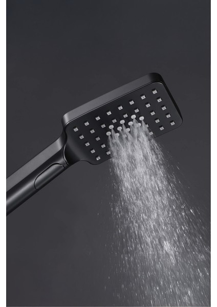 Şık Siyah 2 Fonksiyonlu, Hortumlu, Mafsallı El Duşu Seti fırsatları