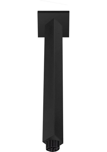 Tavandan Duş Başlığı Borusu, Mat Siyah, 168 mm Uzunluk
