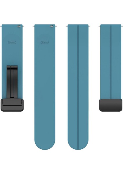 Katlanır Siyah Tokalı Silikon Saat Kayışı 22MM (Yurt Dışından) indirimleri