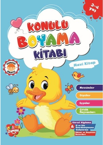 Konulu Boyama - Mavikitap (3-4 Yaş)