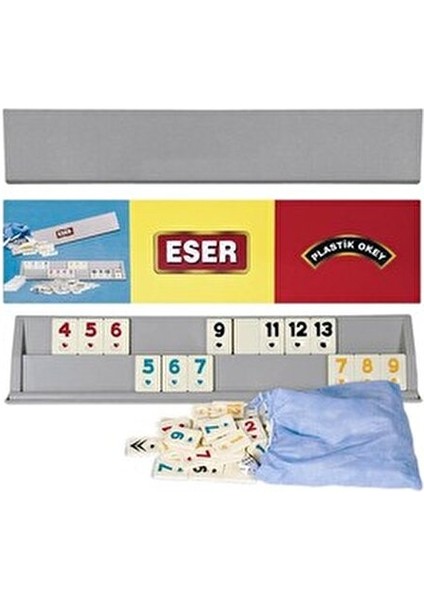 Eser Büyük Plastik Okey Takımı Eğlenceli Oyun Deneyimi