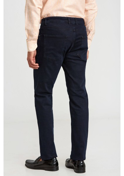 Koyu Lacivert Pamuklu Denim 5 Cepli Erkek Pantolon PNJ24Y24108_D40 fiyatları