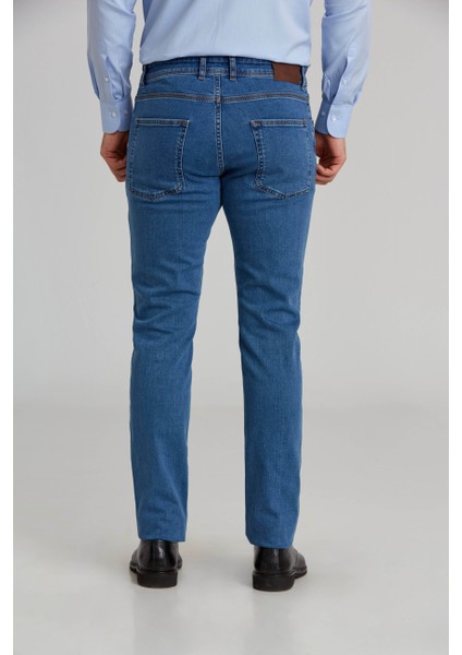 Lacivert Pamuk 5 Cepli Denim Erkek Pantolon PNJ24Y24106_D39 fiyatları