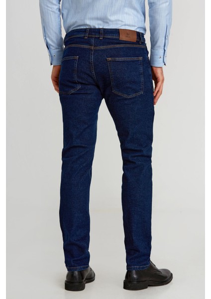 Lacivert Pamuk 5 Cepli Jean Erkek Pantolon PNJ24Y24107_D39 fiyatları