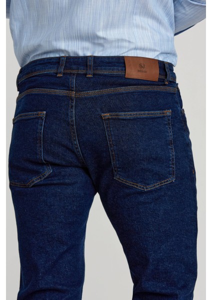 Lacivert Pamuk 5 Cepli Jean Erkek Pantolon PNJ24Y24107_D39 modelleri