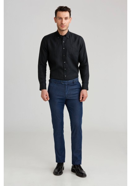 Indigo Pamuk 4 Cepli Denim Erkek Pantolon PNJ24Y24103_D66
